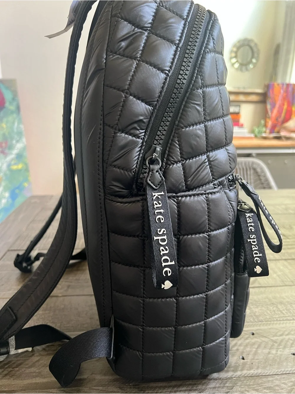 kate spade Black Quilted Camden Backpack